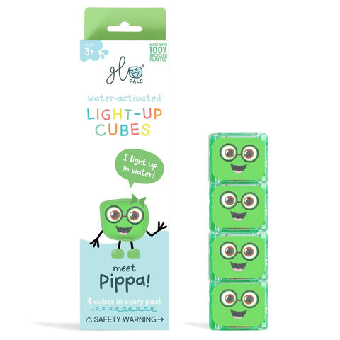 Glo Pals Light up Sensory Cubes - 4 Pack