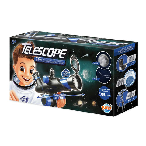 Buki France Telescope with Optical Glass & 15 Activities
