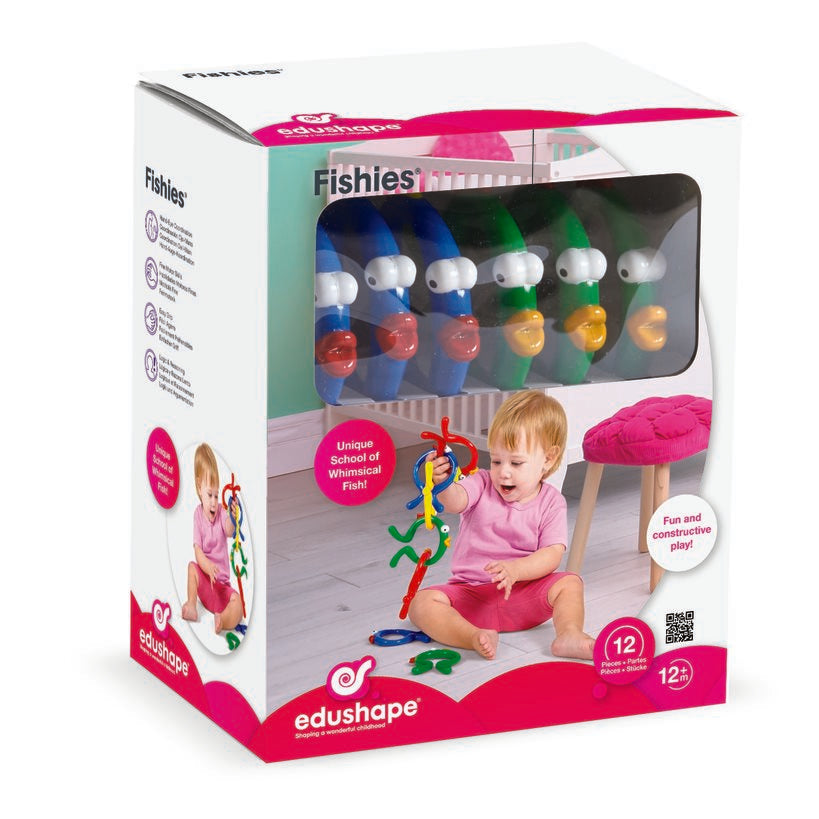 Edushape Fishies Linking Spielzeug – 12 Bunte Fische Zum Verketten – Sensorisches Aktivitätsspielzeug Ab 12 Monaten – Robust, Griffig, Preisgekrönt Edushape Fishies Linking Spielzeug – 12 Bunte Fische Zum Verketten – Sensorisches Aktivitätsspielzeug Ab 12 Monaten – Robust, Griffig, Preisgekrönt