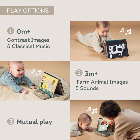 Taf Toys Farm Musical Tummy Time Book