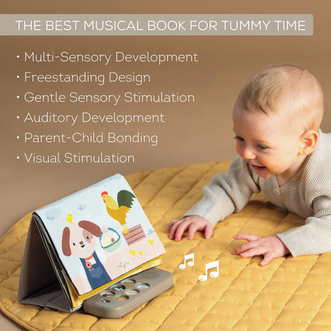 Taf Toys Farm Musical Tummy Time Book