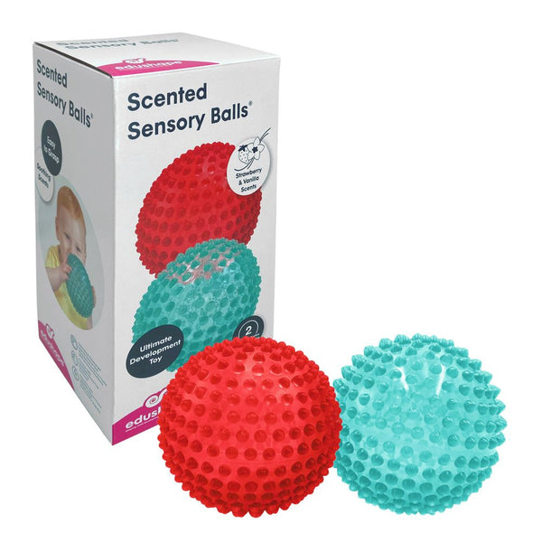 Edushape Scented Sensory Ball (Various colours). Strawberry & Vanilla Scents.