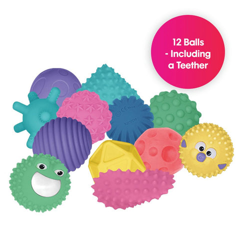 Edushape Sensory Mini Balls 12 Piece Set