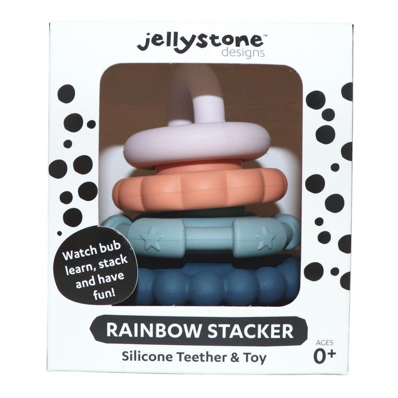 Jellystone Designs Rainbow Stacker & Teether - Earth