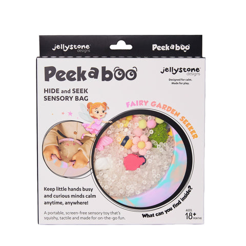 Jellystone Designs Peek-a-Boo Sensory Bag Fairy Garden