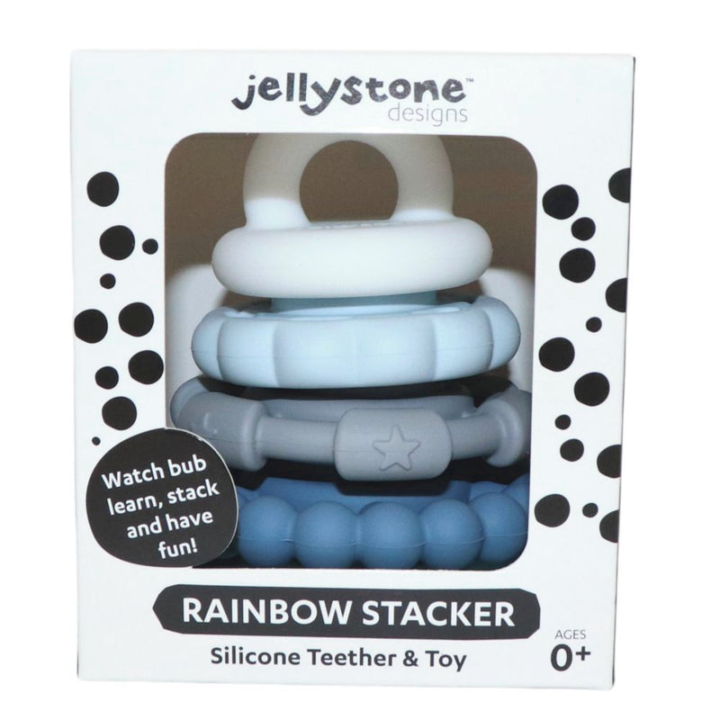 Jellystone Designs Rainbow Stacker & Teether - Ocean