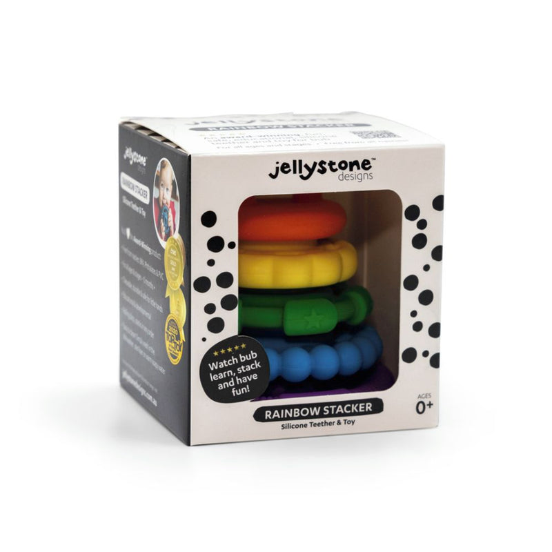 Jellystone Designs Rainbow Stacker & Teether - Rainbow