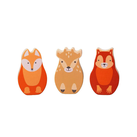 Rosa & Bo Collectable Woodlies Characters Fox Animal Set