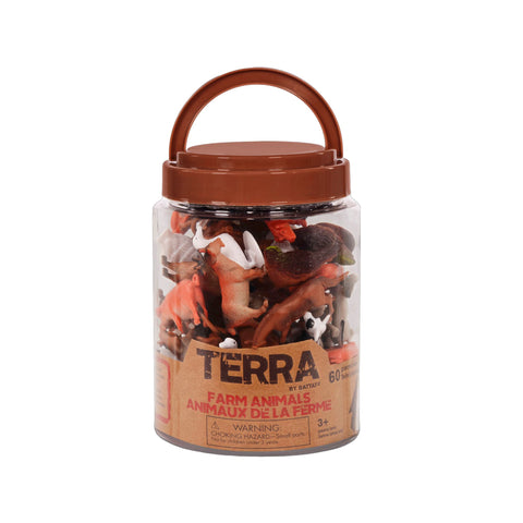 Terra Farm Animals in Jar