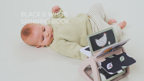 Taf Toys Urban Garden Black & White Spinning Book