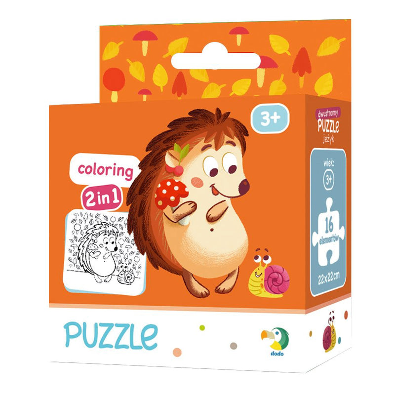 Dodo Colouring Puzzle 2 in 1 Hedgehog
