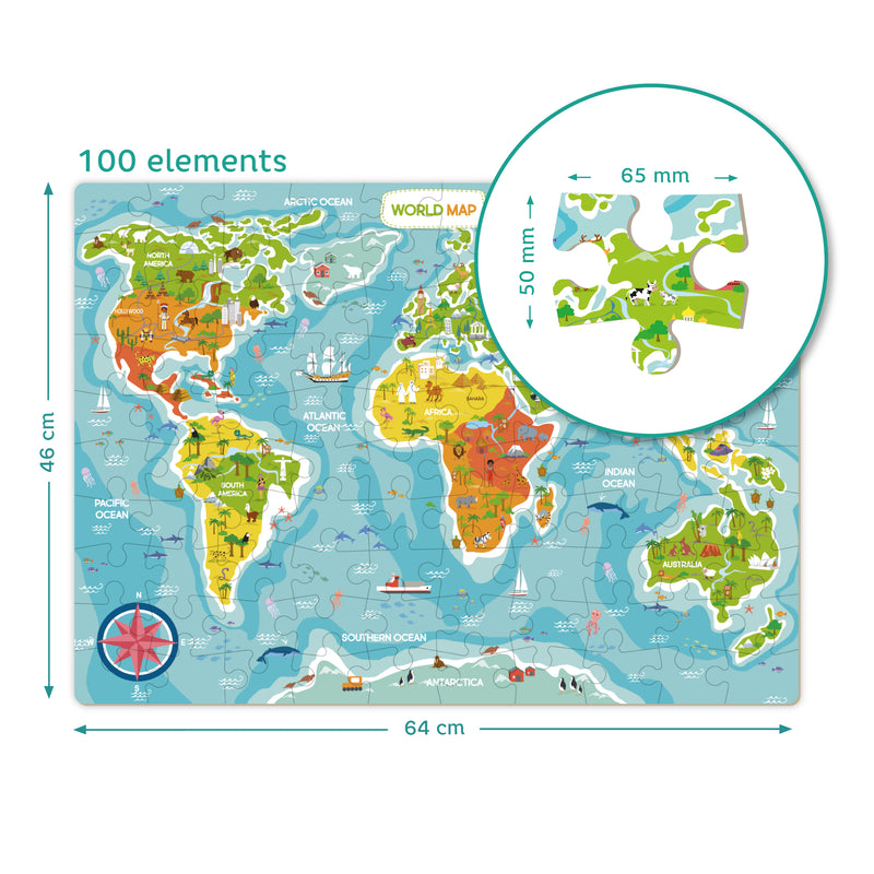 Dodo Puzzle Map of The World