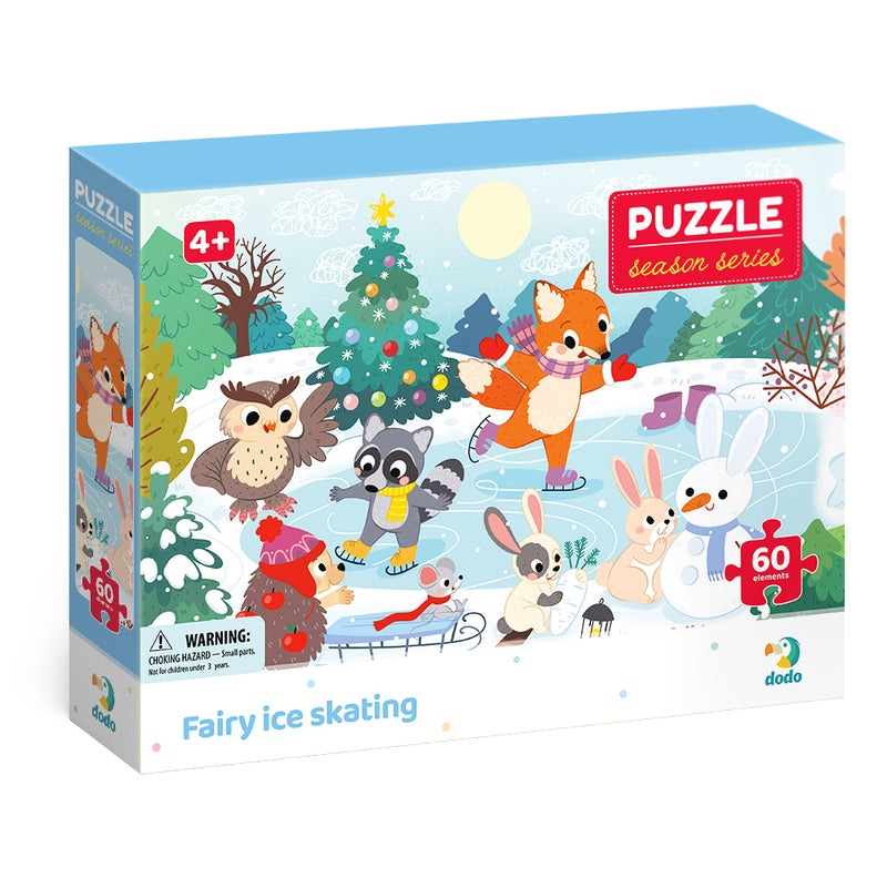 Dodo Puzzle 'Fairy Ice Skating' (60 pc)