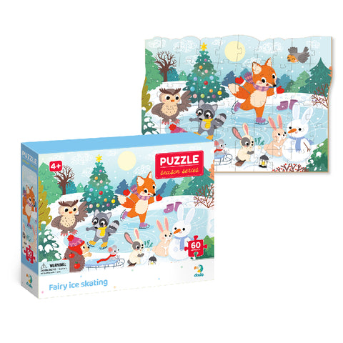 Dodo Puzzle 'Fairy Ice Skating' (60 pc)