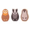 Rosa & Bo Collectable Woodlies Characters Owl Animal Set