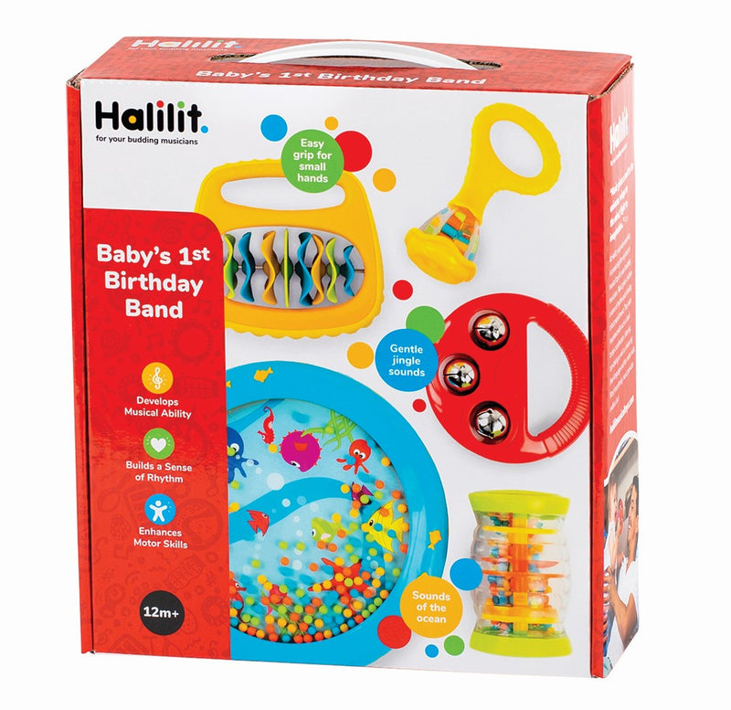 Halilit Baby's First Birthday Band Gift Set