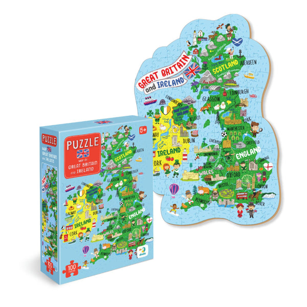 Dodo Puzzle Map of Great Britain & Ireland 100 piece puzzle