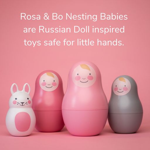 Rosa & Bo Nesting Babies Pink