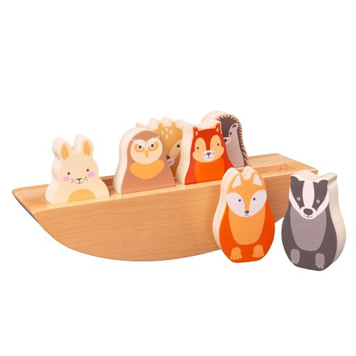 Rosa & Bo Rock-A-Boat Woodlies Woodland Friends - with 7 Woodlies