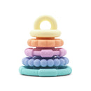 Jellystone Designs Rainbow Stacker & Teether - Pastel